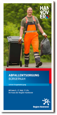 Region Hannover | Faltblatt Bürgerdialog 'Abfall-Entsorgung'