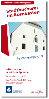 Stadt Mühldorf a. Inn | Stadt-Bücherei | Faltblatt in leichter Sprache [PDF]