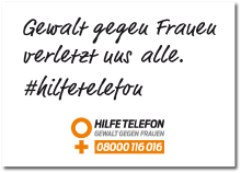 Hilfe-Telefon | Selfie-Aktion | Schild