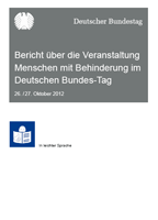 Dokumentation über die Veranstaltung 'Menschen mit Behinderung im Deutschen Bundestag' in leichter Sprache