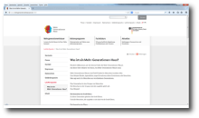 Internet-Seite www.mehrgenerationenhaeuser.de in leichter Sprache